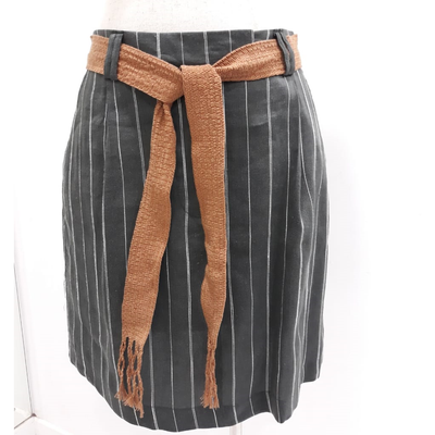 Graphic Striped Skirt