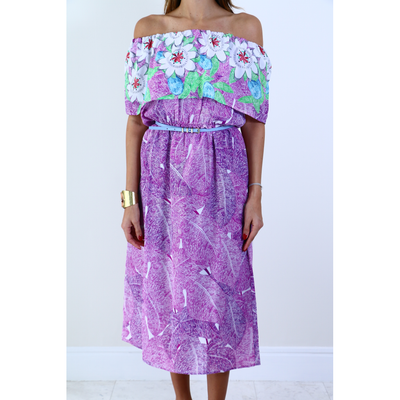 Purple Blossom Dress