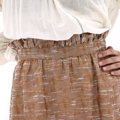 Copper Midi Skirt