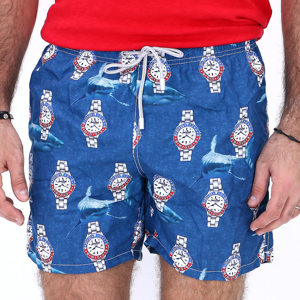 Gustavia Indigo Shark Time Swim Short