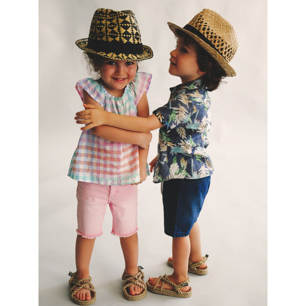 JC Rope Kids Sandals in Camel