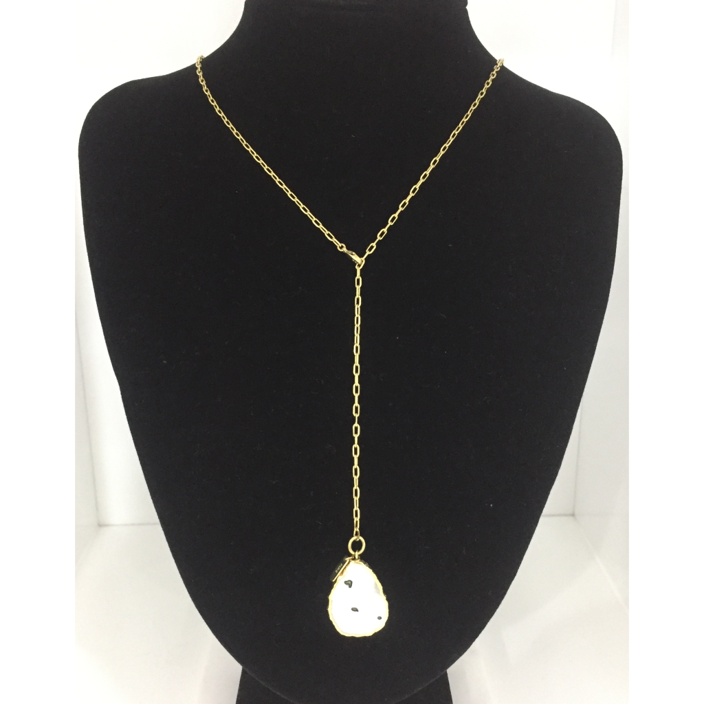 Kurt Multiposition Agate Long Necklace