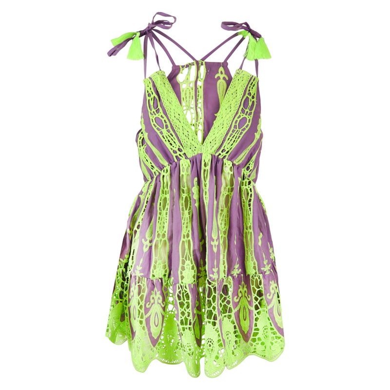 Lilac Manaos Short Dress