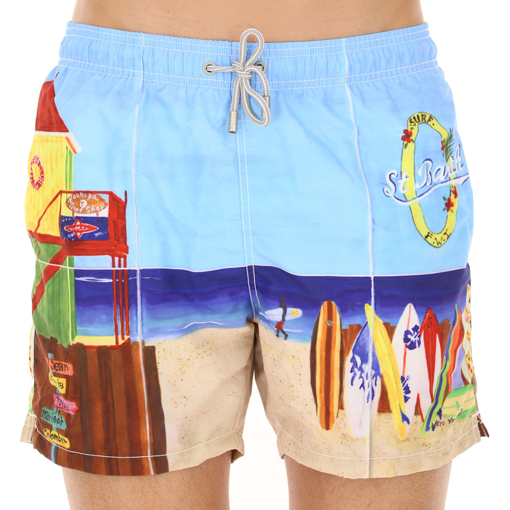 Gustavia Placed Print Lorient Surfer Swim Short