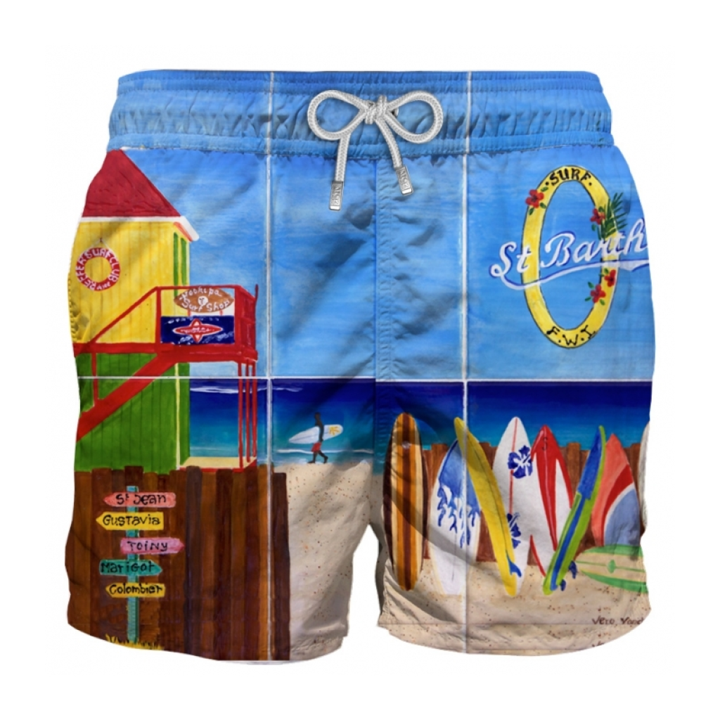 Gustavia Placed Print Lorient Surfer Swim Short