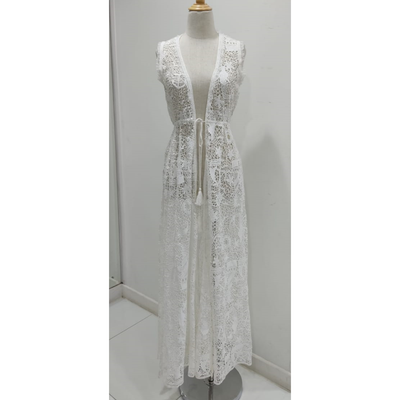 White Mediterranean Lace Dress