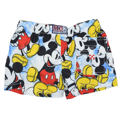 Mickey Mouse Smile Tie Dye Boy Swim Shorts