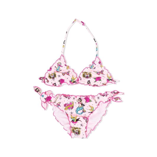 Old School Girl Frou Frou Bikini