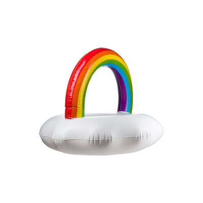 Rainbow Cloud Inflatable Float