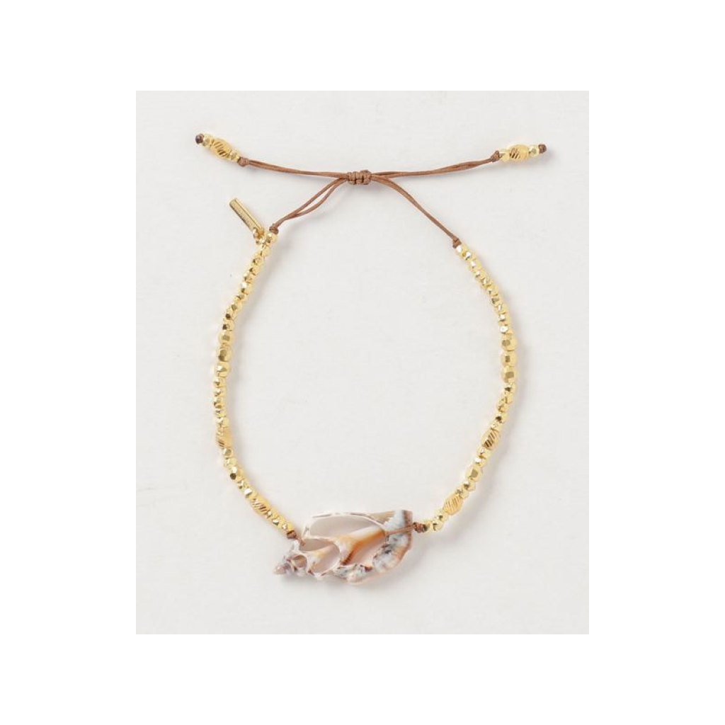 Skeleton Shell Pull Tie Bracelet