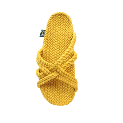 Slip On Sandals in Golden Yellow