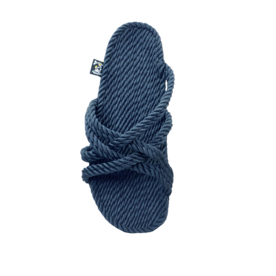 Slip On Sandals in Navy Blue