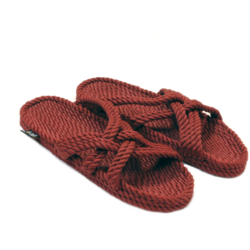 Slip On Sandals in Café Brown