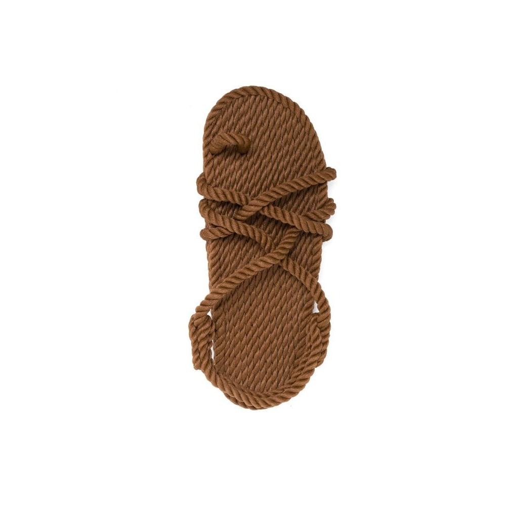 Toe Joe Rope Sandals in Café Brown
