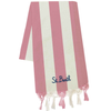 Vertical Pink and Cream Beach Towel