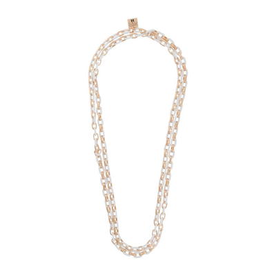 White Chain Link Necklace