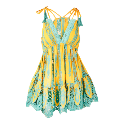 Yellow Manaos Short Dress