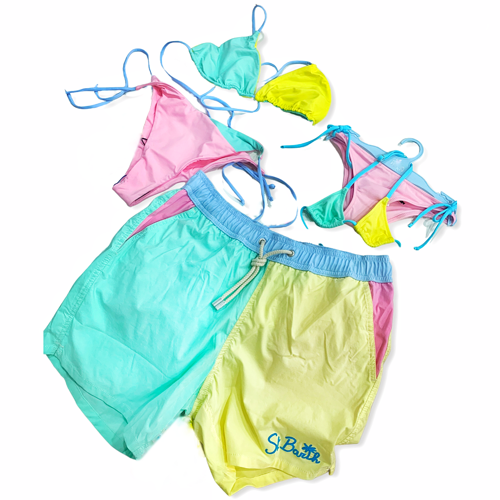 Gustavia Pastel Block Swim