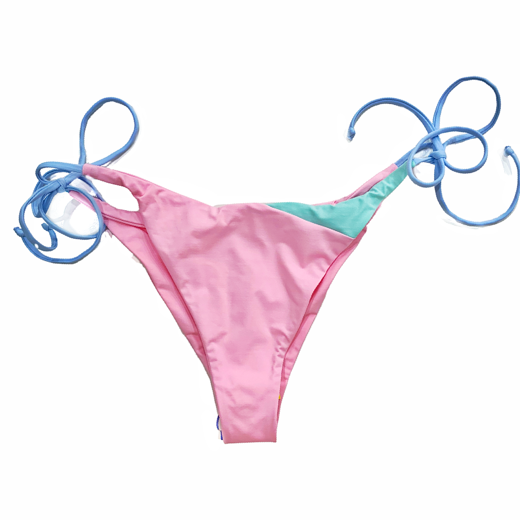 Double Face Pastel Triangle Bikini Set