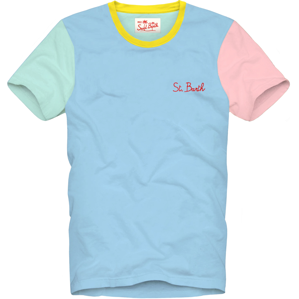 Portofino Embroidered T-Shirt Pastel Colors