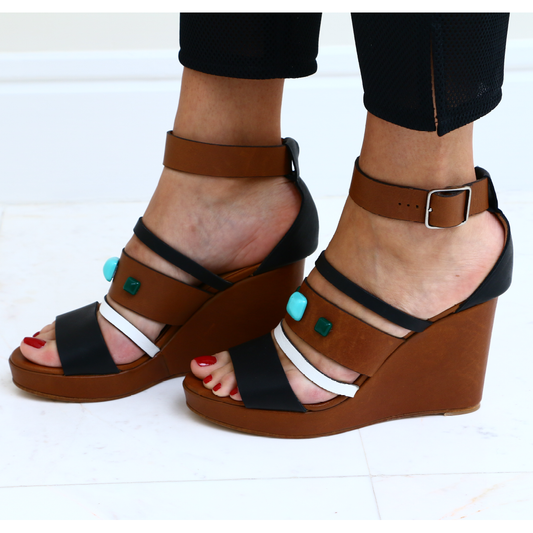 Tara Wedge Caramel